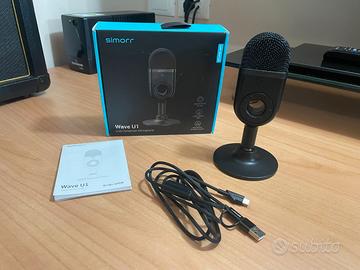 Microfono a condensatore USB Simorr Wave U1