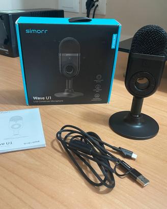 Microfono a condensatore USB Simorr Wave U1