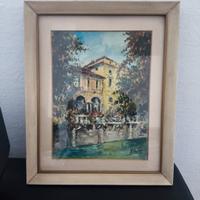 Quadro Acquerello Milano Navigli - A. Mauri