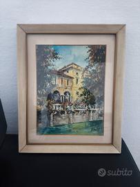 Quadro Acquerello Milano Navigli - A. Mauri