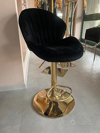 2 sgabelli in velluto