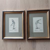 Carlo Baljana 2 dipinti a mano