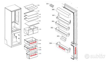 Ricambi Frigorifero Electrolux da incasso