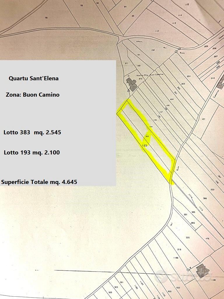 Quartu Terreno pressi Chiesa Buon Cammino mq.4.645 - Altro