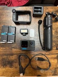 Gopro hero 10 black + kit creator, batterie