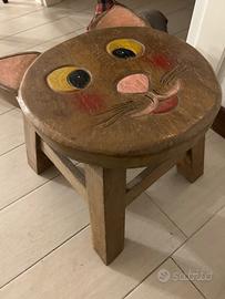 Sgabello a forma di gatto