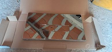 placca cassetta Pucci cromata