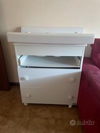 FASCIATOIO CASSETTIERA CON VASCHETTA PER BAGNETTO