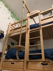 Letto a castello Woodland in faggio