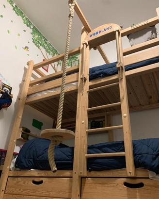 Letto a castello Woodland in faggio