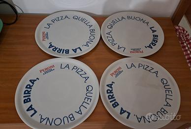 Set piatti pizza Peroni Nastro Azzurro 