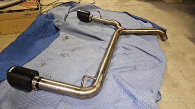 Scarico Artigianale in Acciaio per ABARTH 500/595.