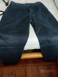 Pantaloni  da uomo puro cotone blue taglia 32