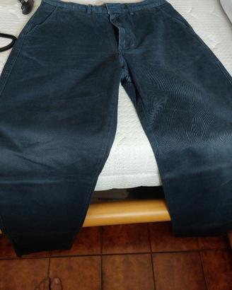 Pantaloni  da uomo puro cotone blue taglia 32