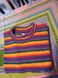 Maglione di lana 100% fatto a mano