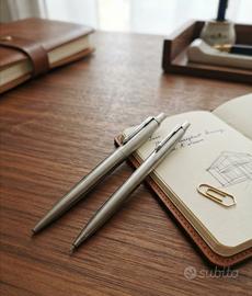 Set Parker Jotter acciaio penna e portamine