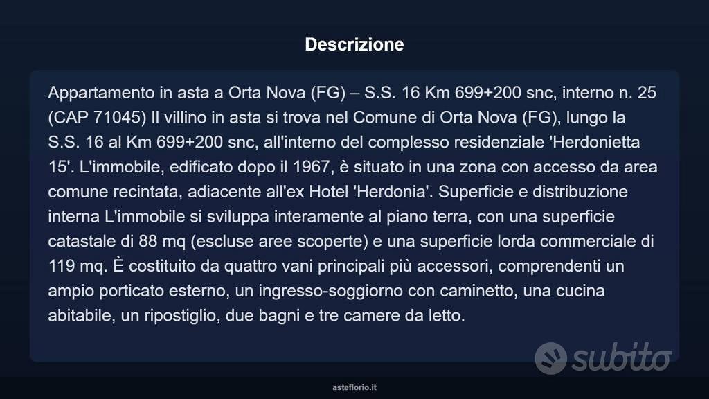 Appartamento – FG - Altro