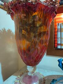 VASO VETRO COLORATO PER FIORI