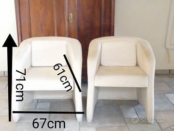 Poltroncine moderne da soggiorno o attesa