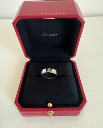 Anello Cartier LOVE oro bianco, set completo