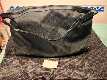 Borsone Gucci GG in canvas e tela