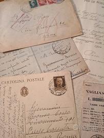 cartoline antiche e vari documenti 
