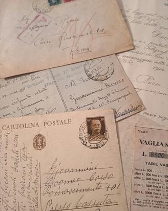 cartoline antiche e vari documenti 