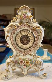 Capodimonte orologio porcellana