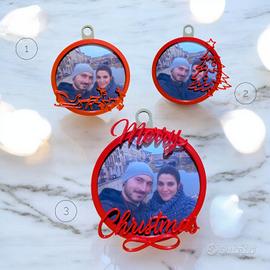 decorazioni per albero di Natale portafoto 