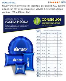 Cuscino gonfiabile invernale