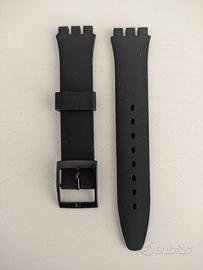 Nuovo cinturino nero da 17 mm compatibile Swatch