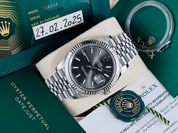 Rolex Datejust 41mm 126334 Rhodium - 2025