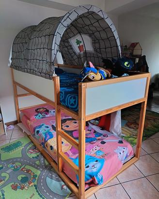 Letto Kira Ikea + Rete a doghe + tenda