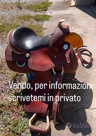 Sella monta americana rawhide