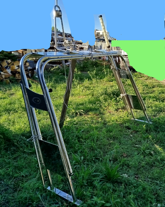 Roll bar barca inox 316 artigianale abbattibile