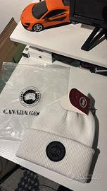 Berretto di lana Canada Goose bianco