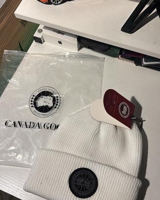 Berretto di lana Canada Goose bianco
