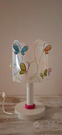 lampada da comodino con farfalle 