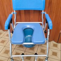 sedia a rotelle da interni e doccia