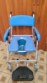 sedia a rotelle da interni e doccia