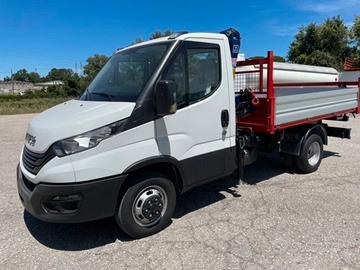 Iveco daily con gru e ribaltabile