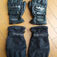 Guanti moto gialy italy e quechua