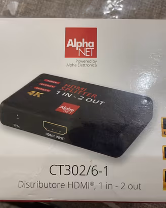 Distributore hdmi 1 in. 2 out  1080p  UHD 4K