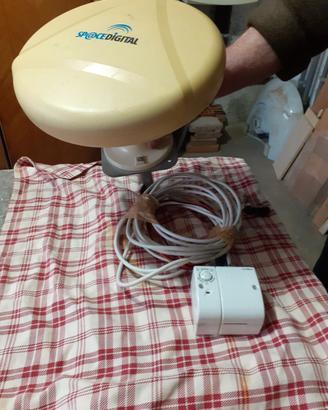 Antenna terrestre TV con palo per roulotte
