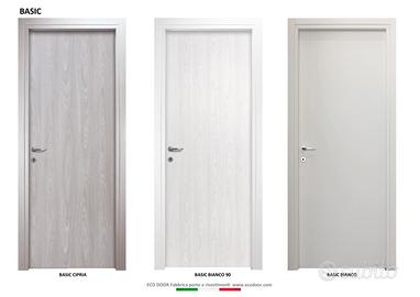 Porte da interno bianco venato cipria