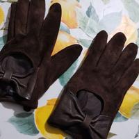 Guanti ovs effetto  camoscio con fiocco tg 7