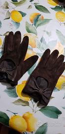 Guanti ovs effetto  camoscio con fiocco tg 7