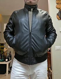 Giacchetto di pelle Combipel uomo taglia L.52 nero