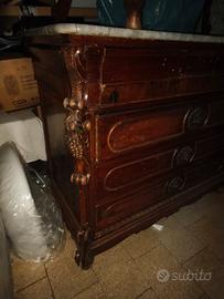 3 pezzi di mobili antichi di pregio fine 800