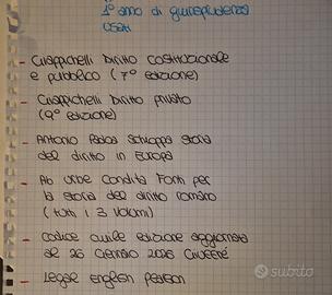 libri universitari giurispundenza 1 anno